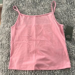Pink Spaghetti Strap Top